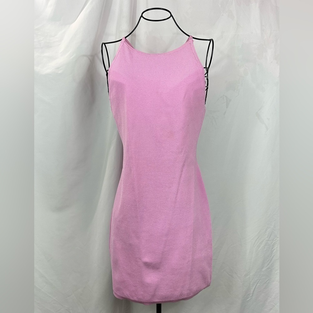 Babaton lavender racerback bodycon mini dress size L